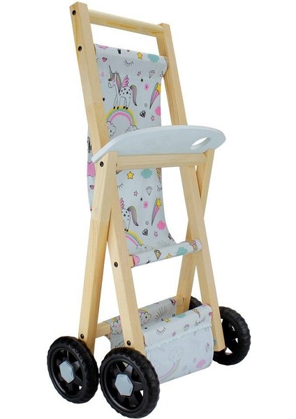 ÇG71 Okutan, Ahşap Bebek Arabası Kız Erkek Çocuk Oyuncak Eğitici Oyuncaklar fırsatları