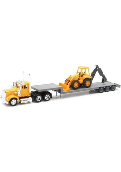 1:43 Long Haul Kenworth Taşıyıcı Tır ve Dozer Kız Erkek Çocuk Oyuncak Eğitici Oyuncaklar modelleri