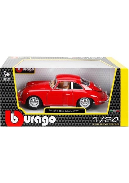 1:24 Bburago Porsche 356 B Coupe 1961 Kız Erkek Çocuk Oyuncak Eğitici Oyuncaklar