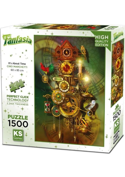 Ks Games It's About Time Puzzle 1500 Parça 22047 Kız Erkek Çocuk Oyuncak Eğitici Oyuncaklar