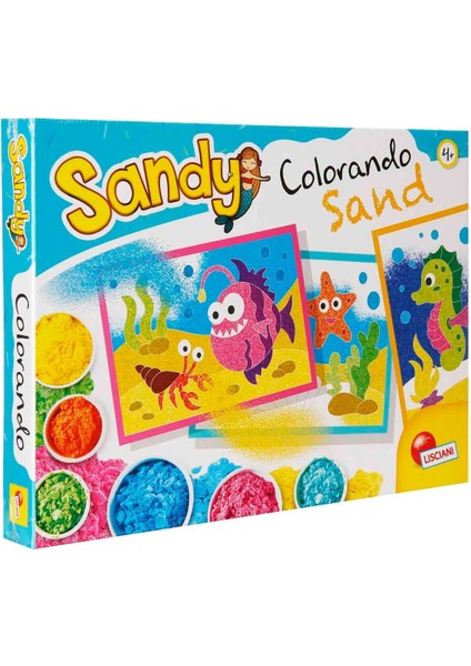 Deniz Hayvanları Desenli Kum Boyama Seti Kız Erkek Çocuk Oyuncak Eğitici Oyuncaklar