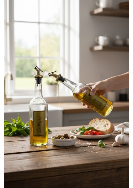 Zeytinyağı ve Ayçiçek Yağı Şişesi 750 ml (Gold) modelleri