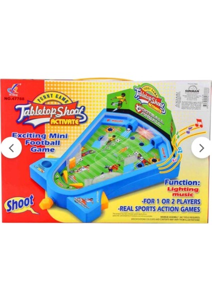 Seçtim Aldım Masaüstü Tilt Mini Futbol Oyunu 47788 Tabletop Shoot Müzikli Işıklı 4