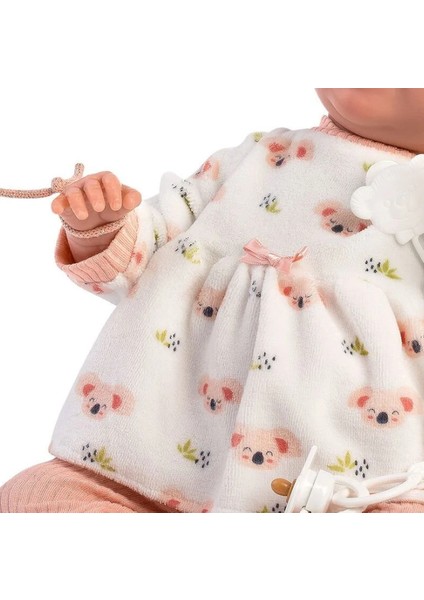 Llorens Yenidoğan Sarıl Bana Gülen Bebek 42CM Kız Erkek Çocuk Oyuncak Eğitici Oyuncaklar