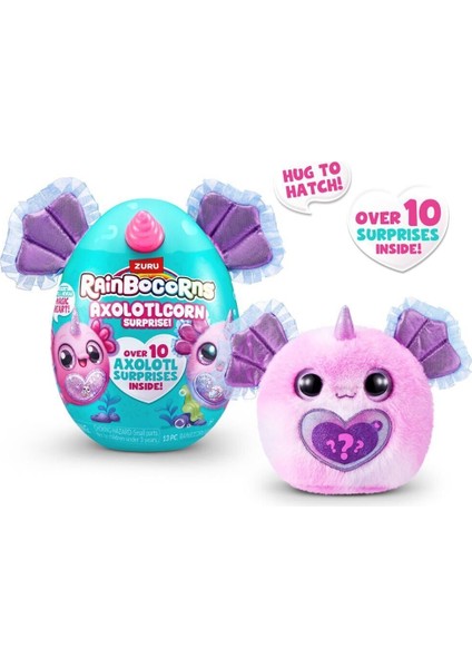 RAR35000 Rainbocorn Axolotlcorn Sürpriz Peluş Kız Erkek Çocuk Oyuncak Eğitici Oyuncaklar