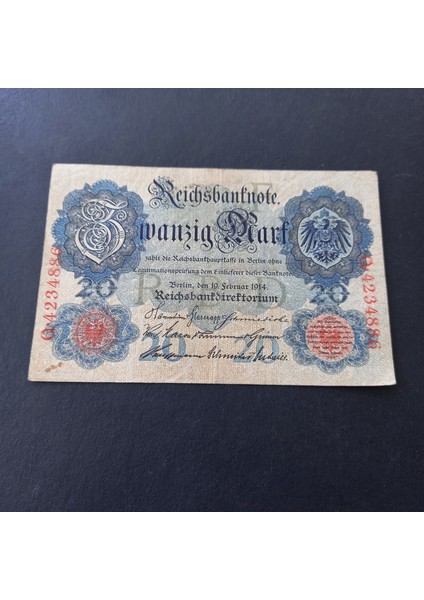 Escoines 3996368F55D79D7D7A 1914 Almanya Berlin O.423 Serisi 20 Mark Çt+