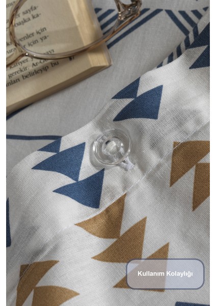 Marcus Nevresim Takımı Tek Kişilik (160X220 Cm) Mavi indirimleri