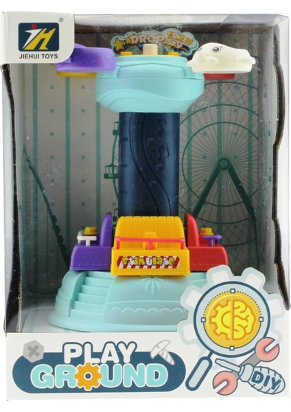 Sök Tak Kule Mavi Lunapark Eğlencesi Kız Erkek Çocuk Oyuncak Eğitici Oyuncaklar fırsatları
