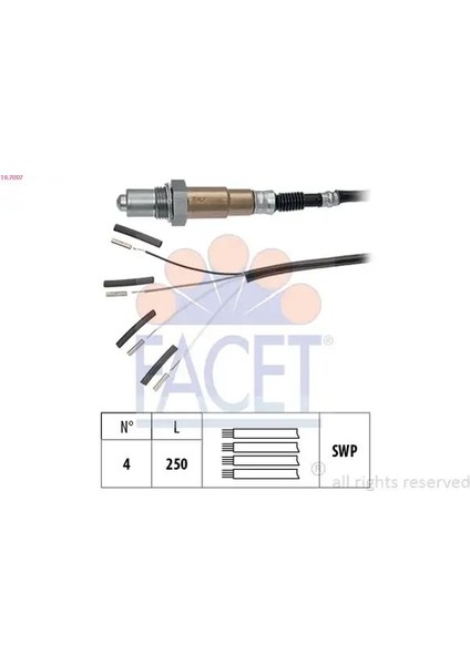 107007 Oksijen Sensoru 04C906262T 06A906265AP 0K07A18861