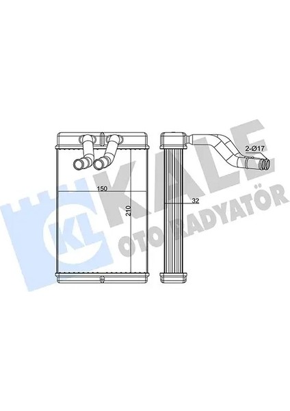 346550 Kalorifer Petegi 970234A000 970234A010 970234A020