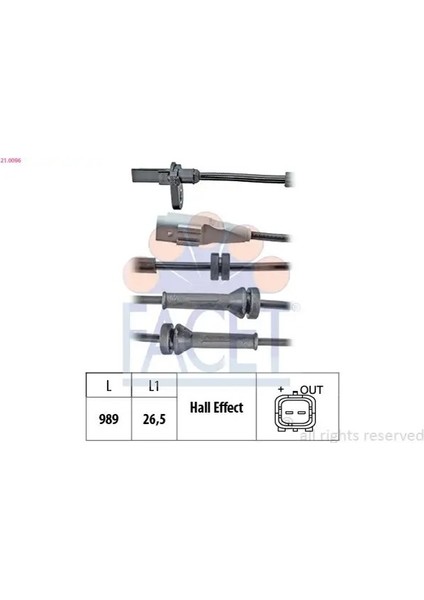 210096 Abs Sensoru Arka 131594 4545E8 9653663180