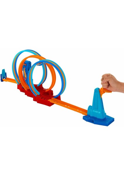 HPX93 Hot Wheels Ultra Hots Çılgın Çember Yarışı Seti Kız Erkek Çocuk Oyuncak Eğitici Oyuncaklar fırsatları