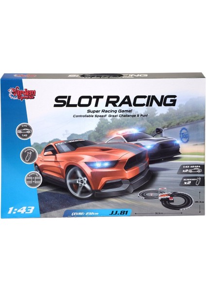 Jj 81-1 Kumandalı 2 Araçlı Yarış Seti 1:43 -Vardem Kız Erkek Çocuk Oyuncak Eğitici Oyuncaklar