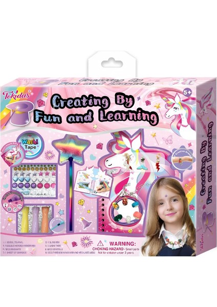Creating By Fun And Learning Kırtasiye Seti Kız Erkek Çocuk Oyuncak Eğitici Oyuncaklar