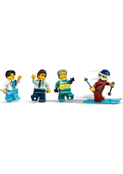 60465 LEGO City Helikopter Ambulans Uçağı 403 Parça +6 Yaş Kız Erkek Çocuk Oyuncak Eğitici Oyuncakla modelleri