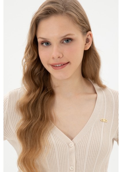 Kadın Krem Hırka (Triko) 50313580-VR071 fiyatları