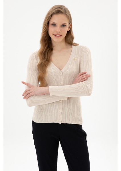 Kadın Krem Hırka (Triko) 50313580-VR071 modelleri