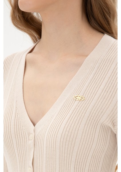 Kadın Krem Hırka (Triko) 50313580-VR071