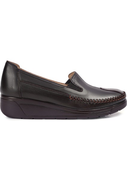 Kahverengi Comfort Hakiki Deri Kadın Ayakkabı