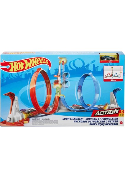 Hot Wheels Dikey Uçuş Heyecanı Pist Seti GRW39 Kız Erkek Çocuk Oyuncak Eğitici Oyuncaklar