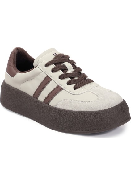 Krem Sneakers Hakiki Deri Kadın Ayakkabı fiyatları