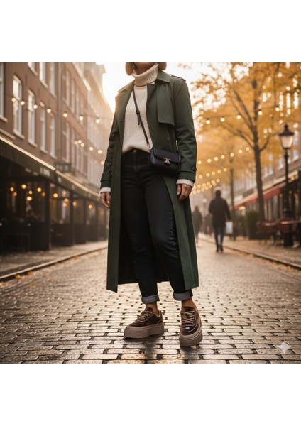 Kahverengi Casual Süet Kadın Ayakkabı fırsatları