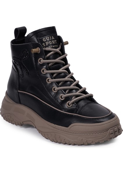 Siyah Casual Hakiki Deri Kadın Bot fiyatları