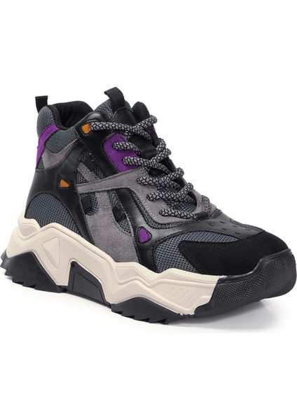 Siyah Sneakers Hakiki Deri Kadın Bot fiyatları