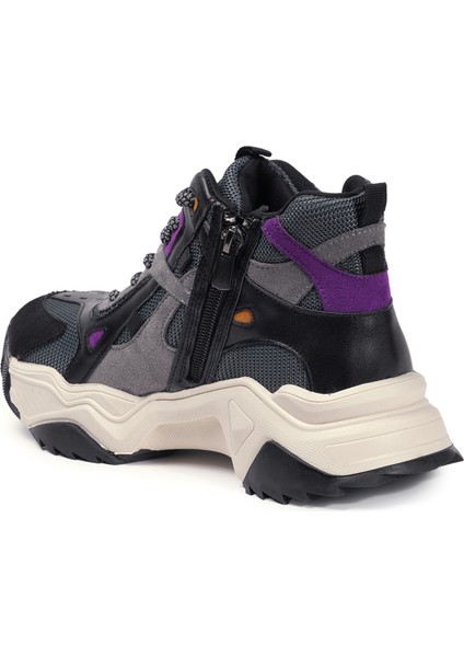 Siyah Sneakers Hakiki Deri Kadın Bot modelleri