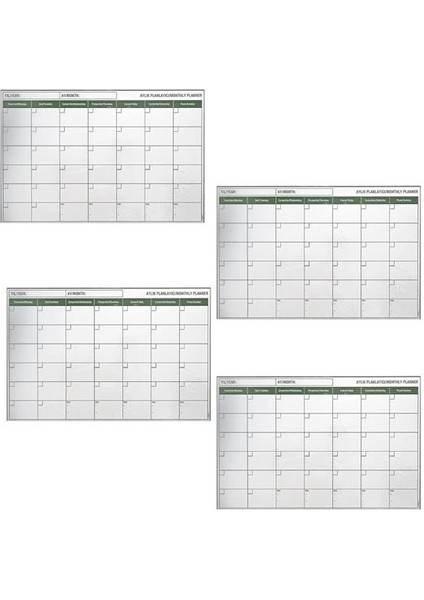 Manyetik Yapışkanlı Bir Aylık Program Planlayıcı Takvim 85X56 cm (5148) indirimleri