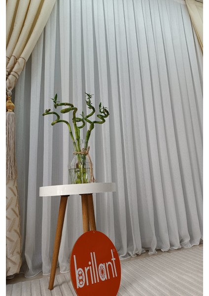 Kanada Bambu Tül Perde (1/3 Sık Pile) Kırışma Yapmaz Ütü Istemez modelleri