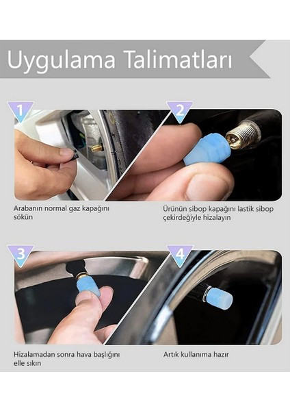 4 Adet Sibop Kapağı Fosforlu Floresan LED Pilsiz Araba Motorsiklet Bisiklet Lastik Sibop Kapağı fiyatları