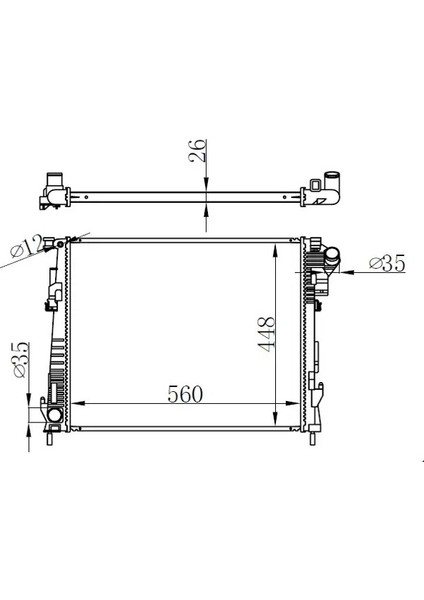 BRN088026 Motor Radyatoru 2140000Q0C 4416948 8200411166