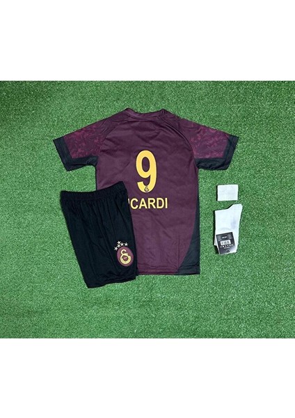 .g.â.l.a.t.â.s.a.r.â.yy 2025/26 Yeni Sezon M.â.u.r.o-Ìcârdî Deplasman Çocuk Forması 4'lü