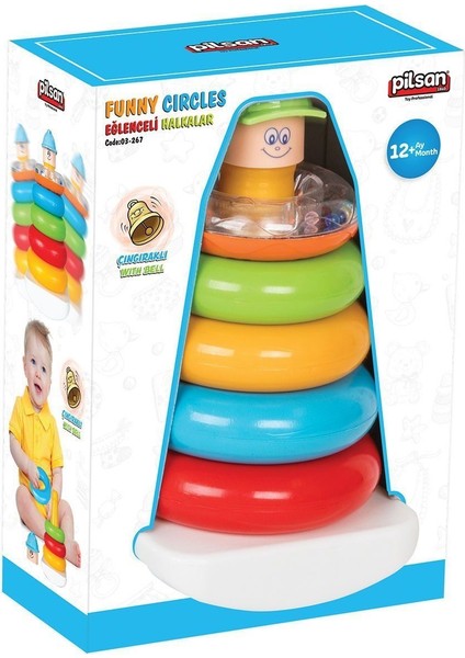 03 267 Pilsan Eğlenceli Halkalar Kız Erkek Çocuk Oyuncak Eğitici Oyuncaklar