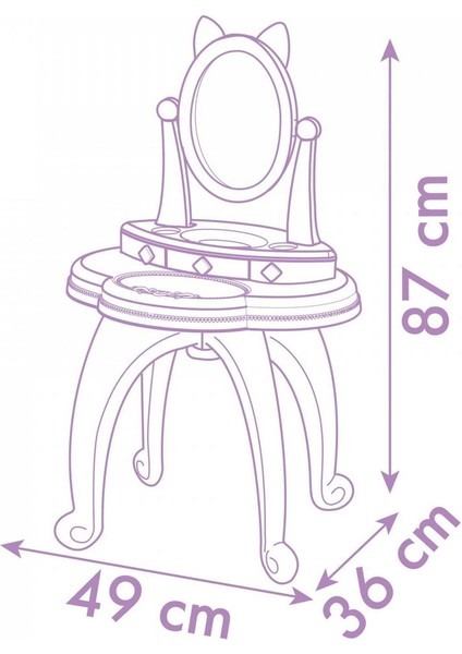 Smoby Gabby Makyaj Masası Ayaklı Kız Erkek Çocuk Oyuncak Eğitici Oyuncaklar modelleri