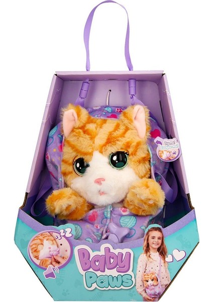 BAW05000 Baby Paws Sesli Kedi 20CM Peluş Kız Erkek Çocuk Oyuncak Eğitici Oyuncaklar