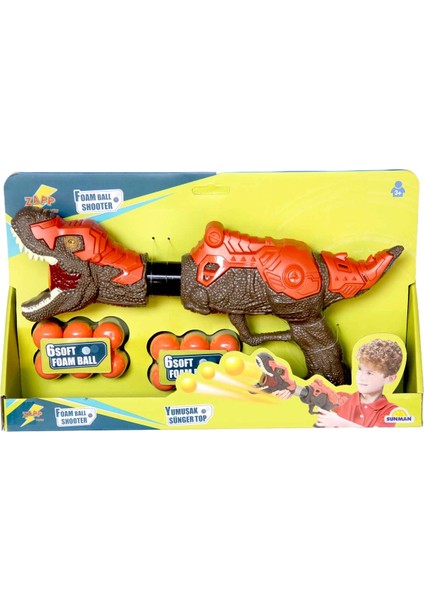 Yumuşak Sünger Top Atan Dinozor Oyuncak - S01003620 Kız Erkek Çocuk Oyuncak Eğitici Oyuncaklar