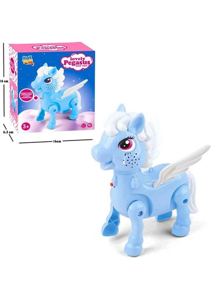 Lovely Pegasus Mavi At 2571 Yürüyen Sesli Pilli 3+