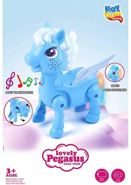 Lovely Pegasus Mavi At 2571 Yürüyen Sesli Pilli 3+ fiyatları