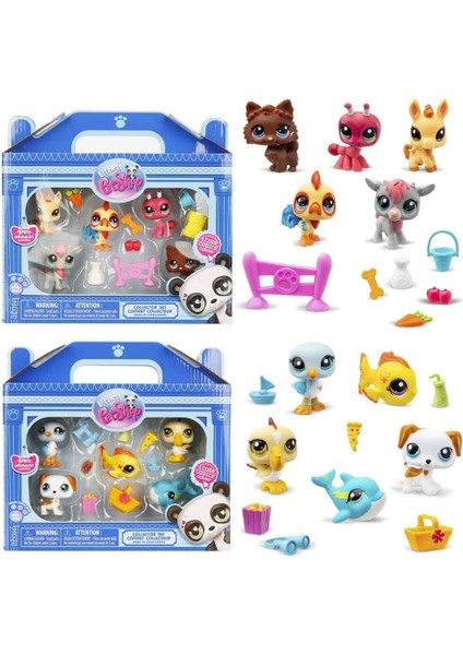 Figür Set Minişler Plaj Çiftlik Tema 2A Kız Erkek Çocuk Oyuncak Eğitici Oyuncaklar