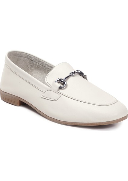 Krem Loafer Hakiki Deri Kadın Ayakkabı fiyatları