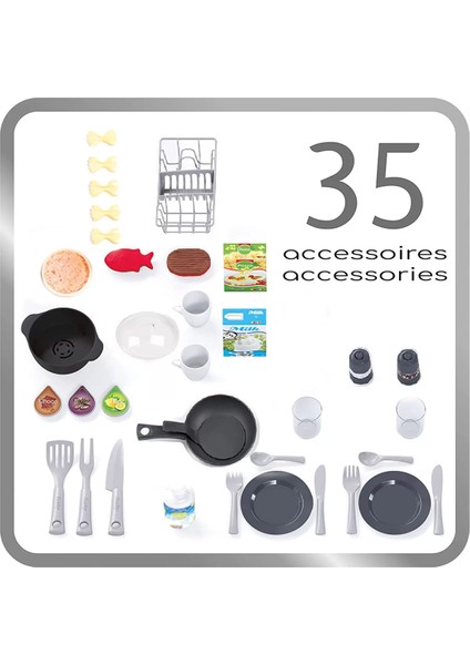 Smoby Kitchen Tech Edition Mutfak Seti 7600311052 Kız Erkek Çocuk Oyuncak Eğitici Oyuncaklar fırsatları