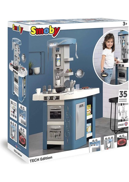 Smoby Kitchen Tech Edition Mutfak Seti 7600311052 Kız Erkek Çocuk Oyuncak Eğitici Oyuncaklar