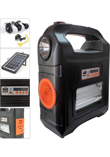 RT-910BT Solar Kamp Lambası Acil Durum Işığı Şarjlı