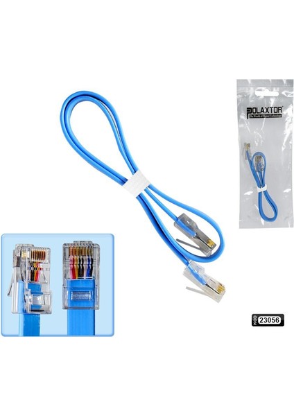 Cat6 Patch Network Ethernet Kablo Slim 25CM