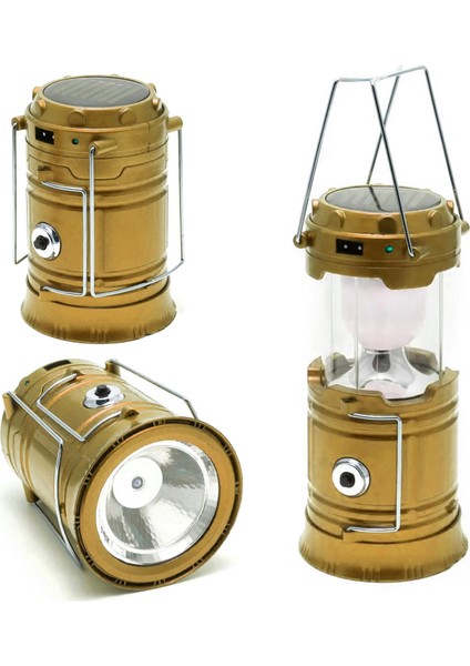 XF-5800T Solar Kamp Lambası Şarjlı Beyaz Işık