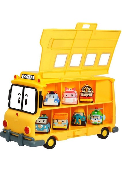 Polı 83148 Robocar Poli Okul Otobüsü Figür Kutusu Kız Erkek Çocuk Oyuncak Eğitici Oyuncaklar fiyatları