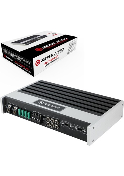 Reıss Audıo RS-T1000.4D Oto Anfi Stereo 4X250 Watt 4 Kanal