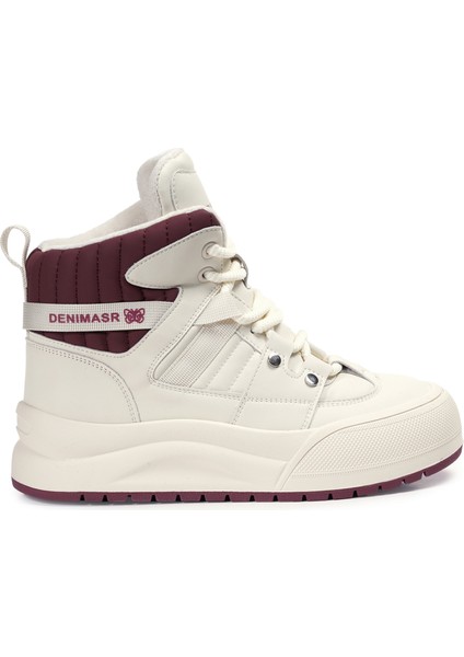 Krem Sneakers Vegan Kadın Bot